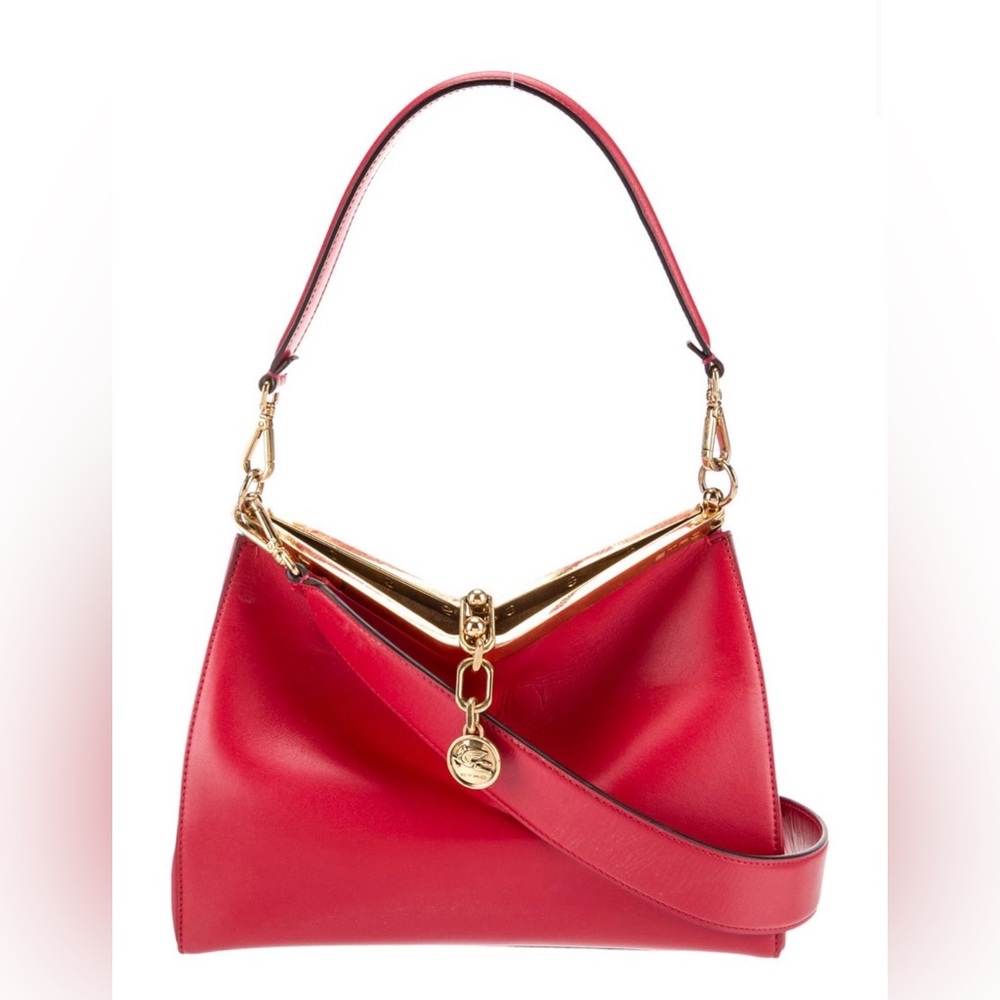 Etro Vela Medium Red designer handbag